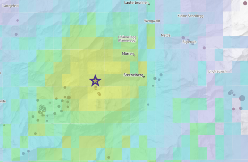 Earthquake map