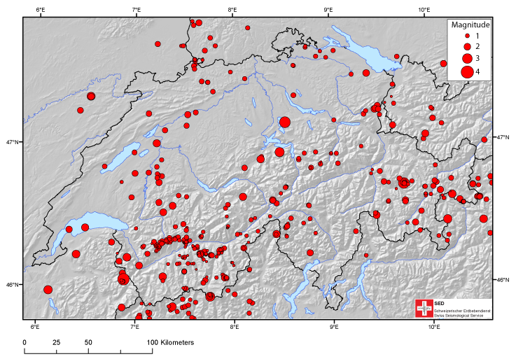 Erdbeben in der Schweiz im 2012: ein Rückblick