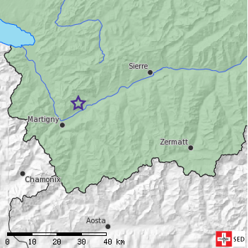Small earthquake near Saxon (VS)
