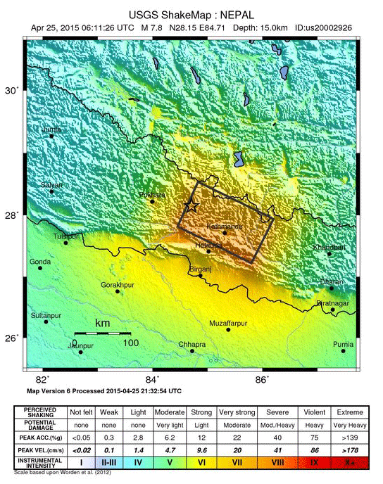 Starkes Erdbeben in Nepal