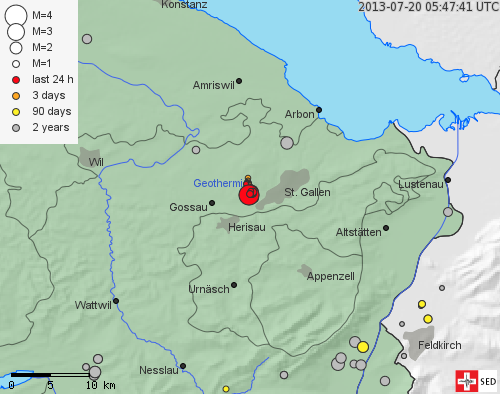Earthquake near St. Gallen clearly felt