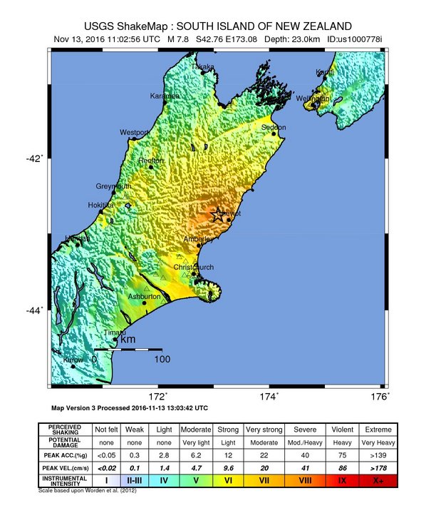Starkes Erdbeben trifft Neuseeland