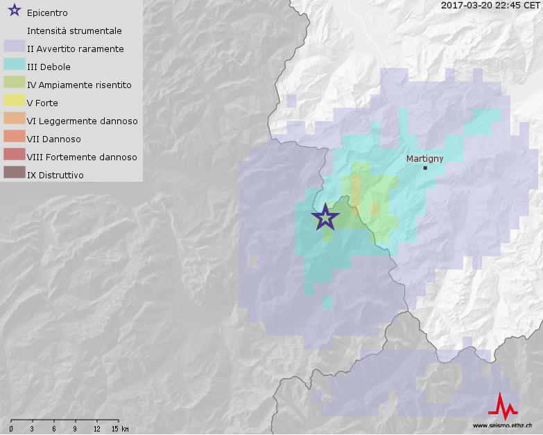 Due terremoti avvertiti presso Vallorcine (F)