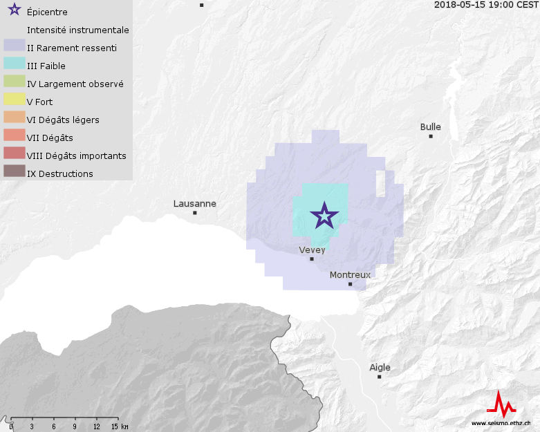 Deux séismes près de Châtel-St-Denis