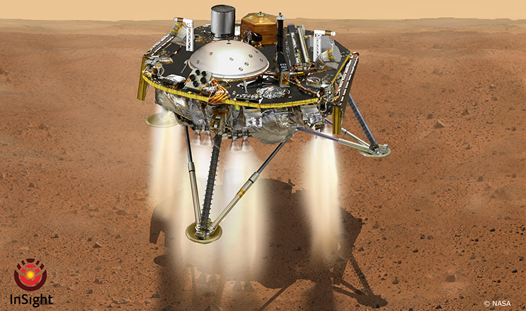 Suivez l’amarssisage d’InSight sur Mars