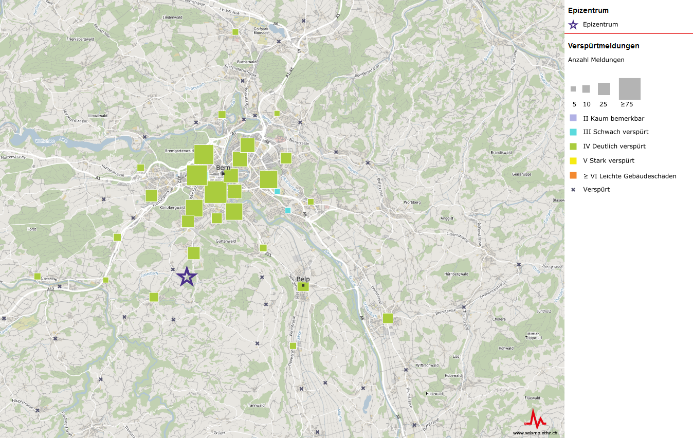 [Available in DE/FR] Erdbeben bei Bern