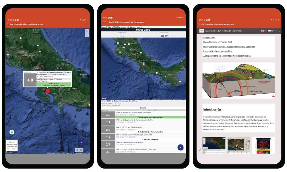Lanciata in Costa Rica una app per l’allerta precoce dei terremoti